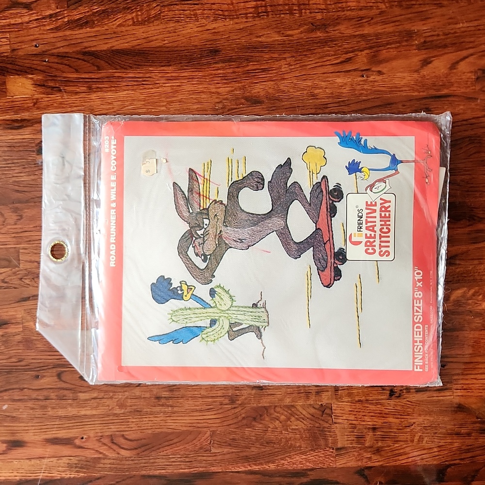 Road Runner & Wile Coyote Cross Stitch